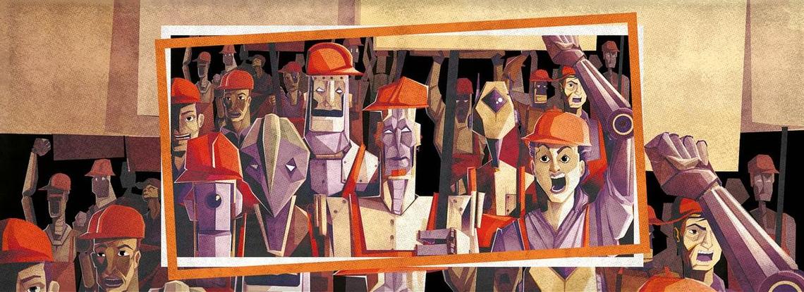 Obreros y algoritmos, ilustración de Corey Torpie